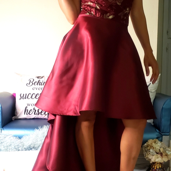 Cherry red dress ● size 6● Candalite - Picture 8 of 13